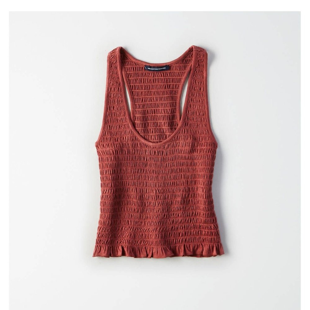 American Eagle Smocked Tank